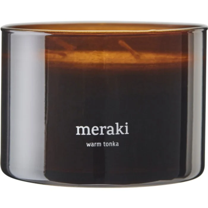 Meraki Warm Tonka Scented Candle Large