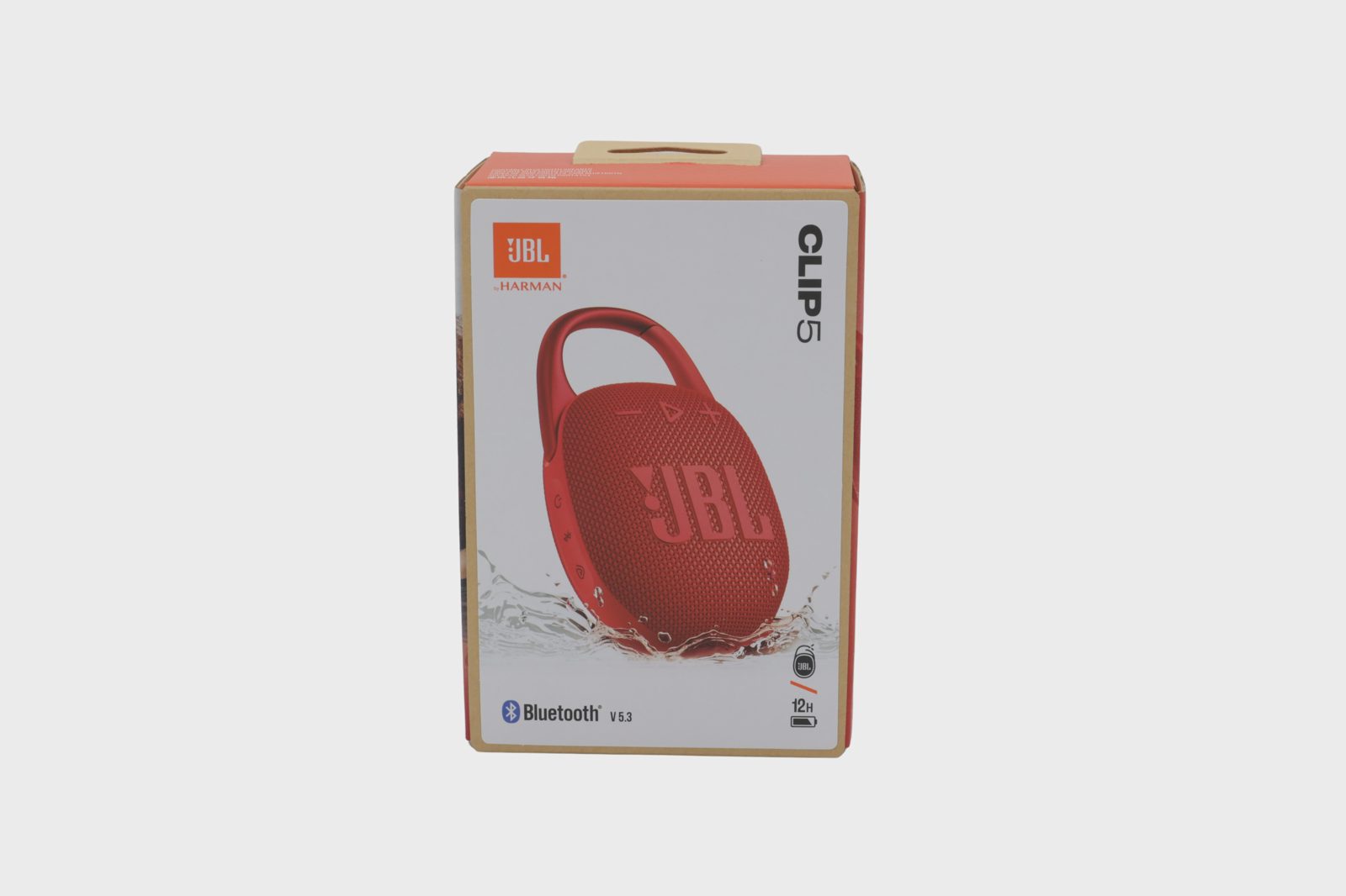 JBL Clip 5 Bluetooth-högtalare, röd