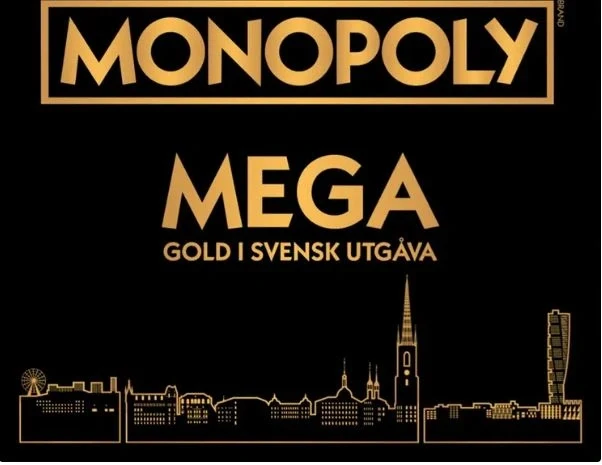 Monopoly Mega Gold i Svensk Utgåva