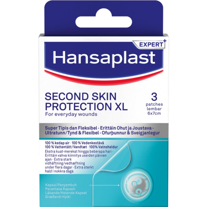 Hansaplast Second Skin plåster XL 6 x 7 cm, 3 st
