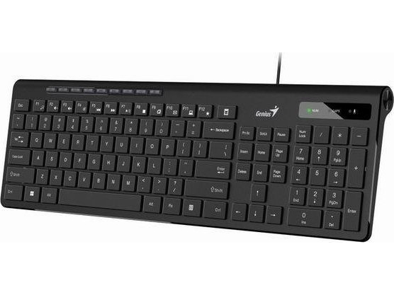Genius Slimstar 230 II tangentbord, CZ/SK tangentbord, multimedia, slim type wired (USB), svart