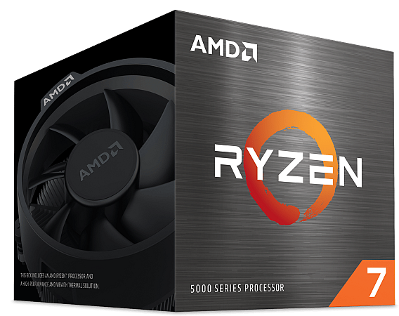 AMD Ryzen 7 5700 8-Core 16-Thread (65W), 3,7/4,6 GHz, 20 MB cache, Socket AM4, boxad med Wraith Spire-kylare, bild 4