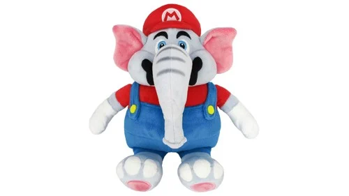 Sanei Super Mario Wonder Mario Elephant Plush ~27cm, bild 3