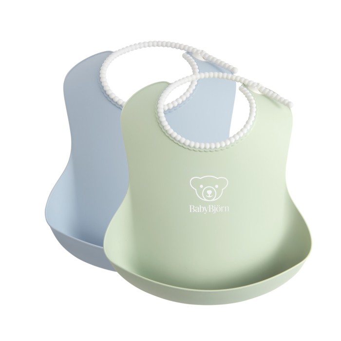 BabyBjörn Haklapp 2-pack Blekgrön/Blekblå