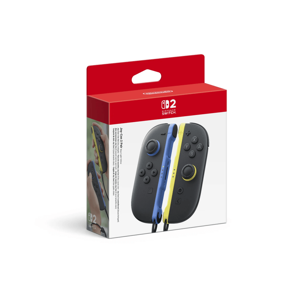 Nintendo Joy-Con handkontrollpar, blå / ljusgul