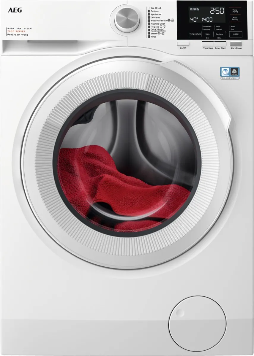 AEG LWR722L94R 7000-serien ProSteam tvättmaskin-torktumlare 9 kg.