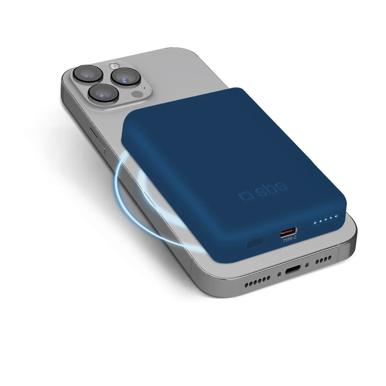 Powerbank SBS TEBB5000MAG1CB 5000 mAh kompatibel med MagSafe - blå