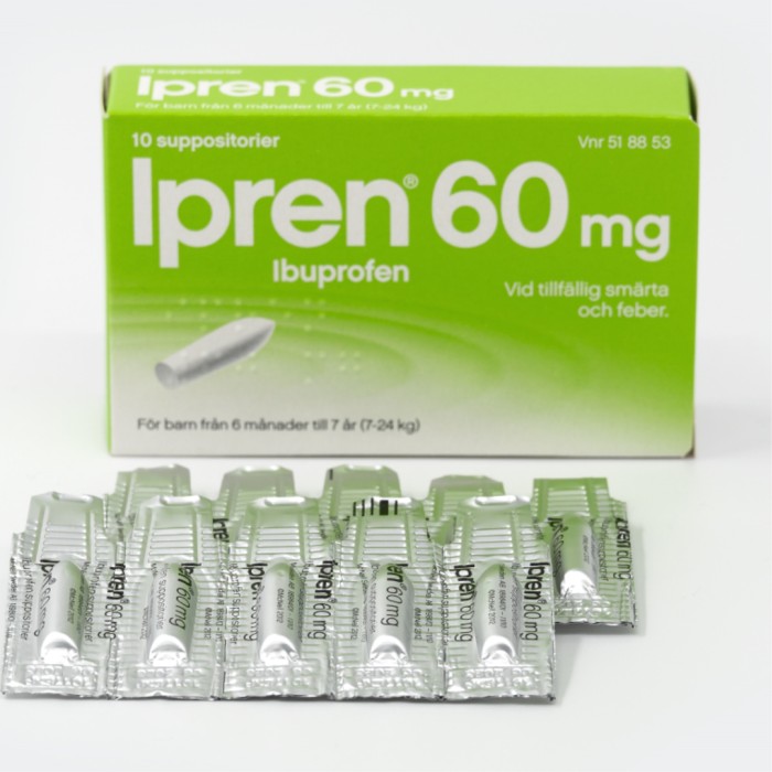 Ipren 60mg Suppositorium 10 st, bild 2