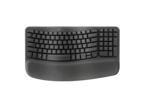 Logitech Wave Keys Ergo trådlöst tangentbord, svart, bild 3