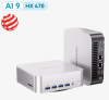 Geekom MiniPC A9 Max 2026 Edition, AMD Ryzen AI 9 HX 370, 32 GB RAM, 1 TB PCIe SSD, Radeon 890M, WiFi 7, Bluetooth 5.4, 2x2.5GbE LAN, Win11 Pro