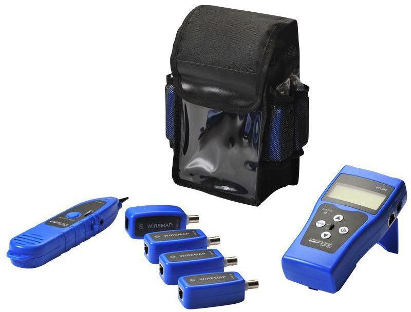 LanView Network Cable Tester med 8 x RJ45/BNC probes, mäter även kabellängd, bild 3