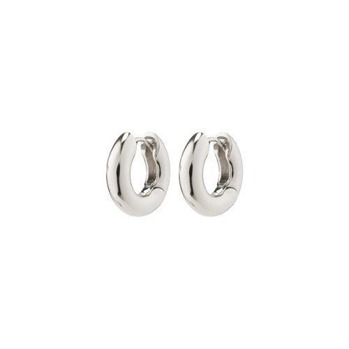 PILGRIM - AICA Chunky Huggie Hoop Earrings - Silver-Plated - 15 mm