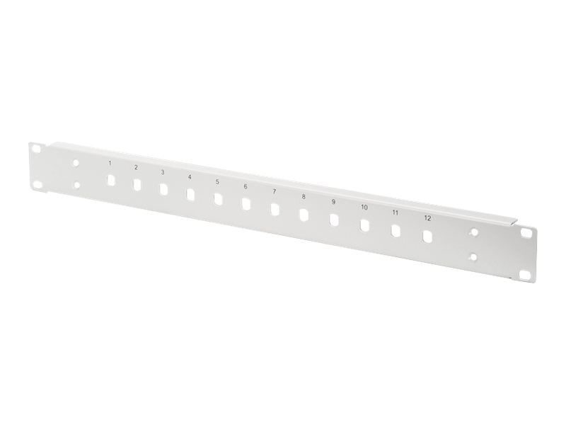 DIGITUS Professional DN-96204-AL - Fiberoptisk splejsningspanel - aluminium - 1U - 12 portar