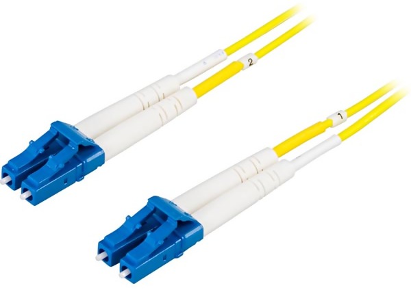 Deltaco Fiberkablage LC - LC, duplex, singlemode OS2, 30m