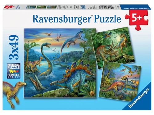 Ravensburger Pussel: Dinosaur Fascination 3x49 Bitar, bild 2