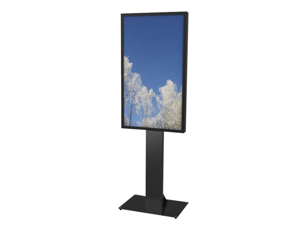 HI-ND Floorstand Standard Glass till 49-65" skärmar - Svart