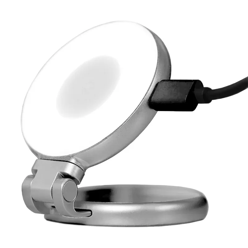 LED-lampa + spegel på magnet för telefon/smartphone, foto/selfie, Telesin C03