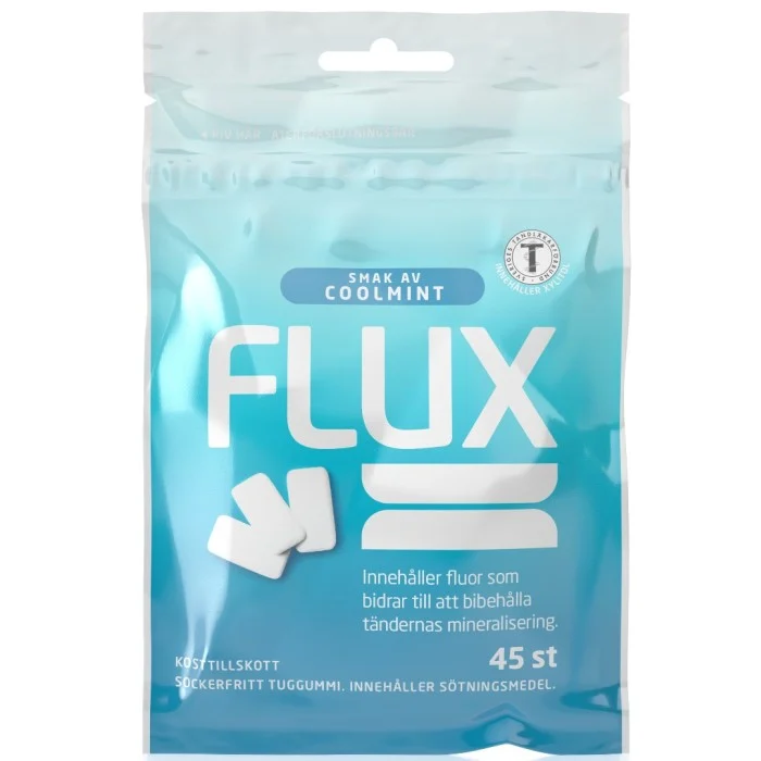 FLUX Tuggummi Coolmint, 45 st