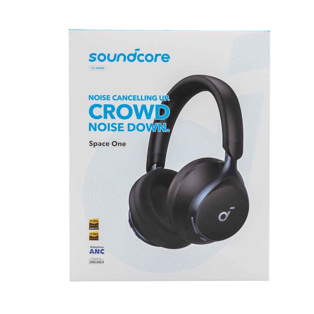 Soundcore Space One trådlösa around-ear hörlurar (svarta)