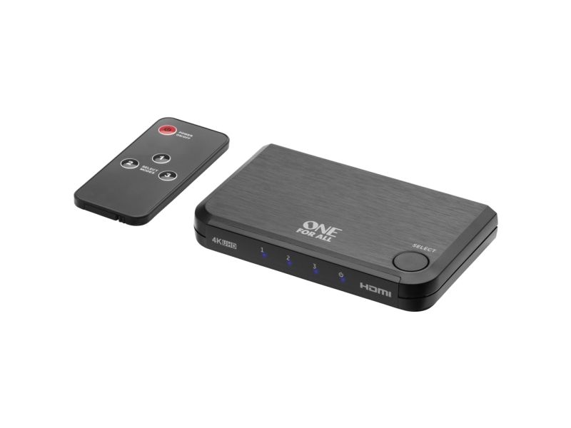 One For All SV 1632, HDMI, Svart, 60 hz, 1920 x 1080 (HD 1080), 3840 x 2160, 3840 x 2160 pixlar, 4K Ultra HD
