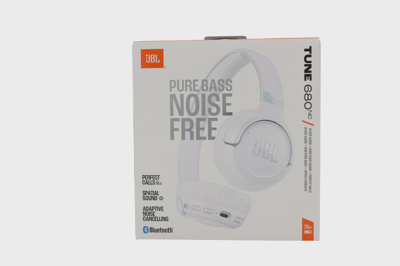 JBL Tune 680NC trådlösa hörlurar, vit