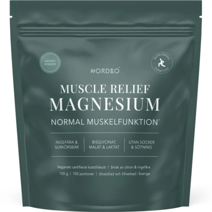 Nordbo Muscle Relief Instant Magnesium (pulver) 150 g