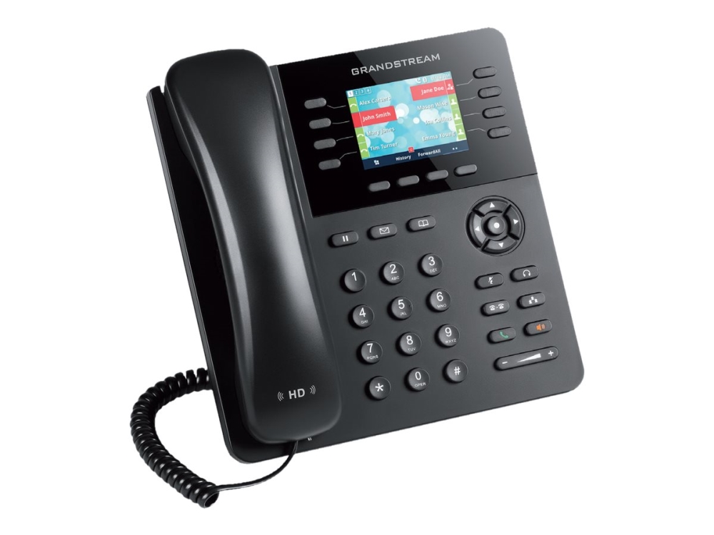 Grandstream GXP2135 - VoIP-telefon - med Bluetooth interface - 4-riktad samtalsförmåg - SIP - 8 linjer