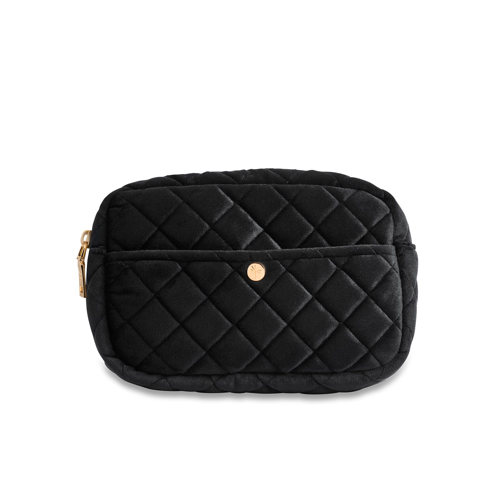 Fan Palm Beauty Bag Large Black Velvet M Black Velvet M