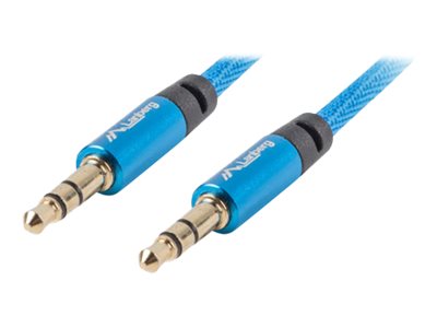 Lanberg Premium Ljudkabel - AUX Kabel (3,5mm) Hane/Hane 1 Meter