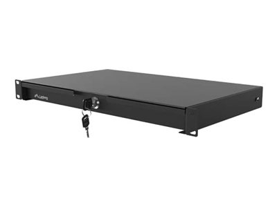 Lanberg - Racklåda - 483 x 270 mm - RAL 9004, svart - 1U - 19