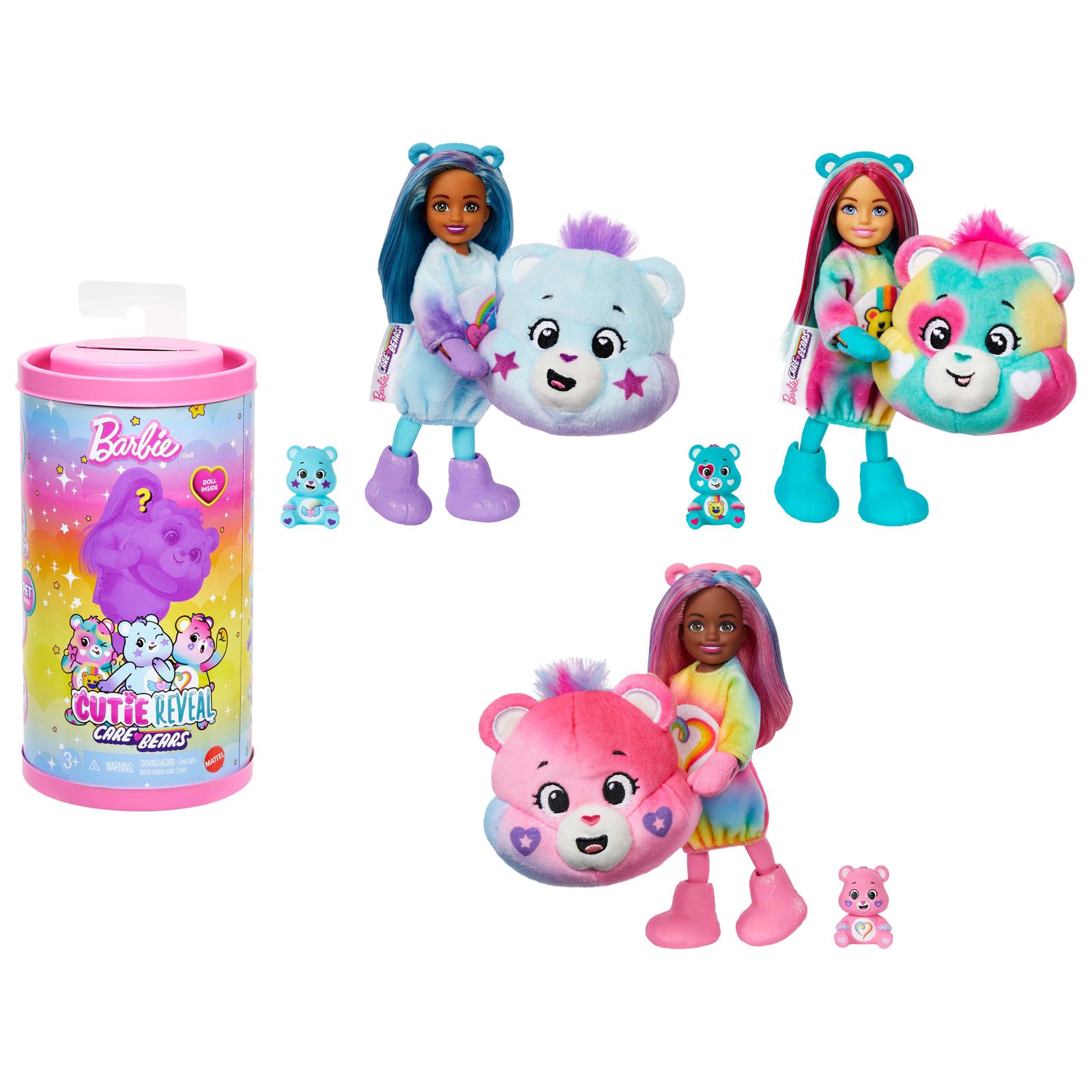 Barbie Cutie Reveal Care Bears Doll, Modedocka, Honkoppling, 3 År, Pojke/flicka, 149 mm, 90 g