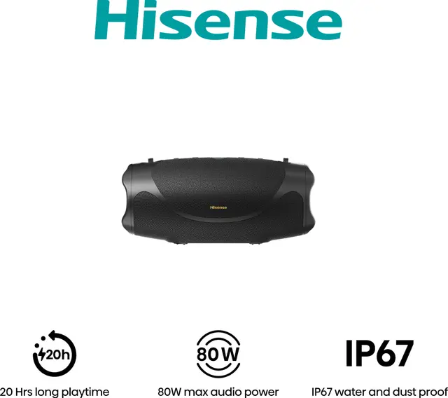 Hisense FlexBoom bärbar bluetooth högtalare (svart)