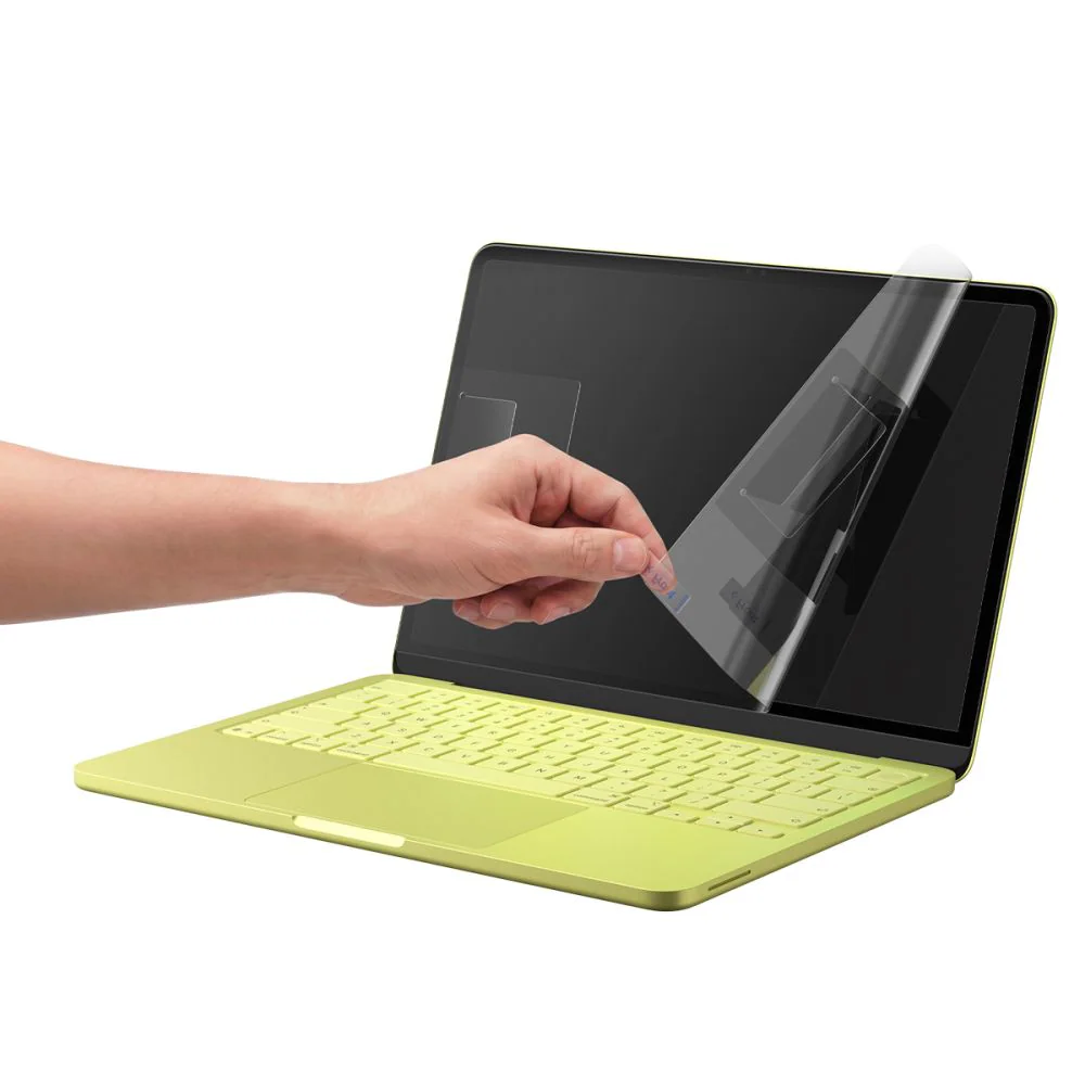 Spigen Glas.tR Slim FC skärmskydd i härdat glas för MacBook Neo 13" 2026 – Svart, bild 5