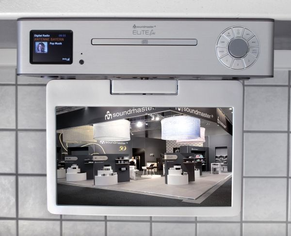 Soundmaster KTD1020SI, 14 W, H.265, MP3, JPG, CD-ljud, CD-video, MP3, CD, CD-R, CD-RW