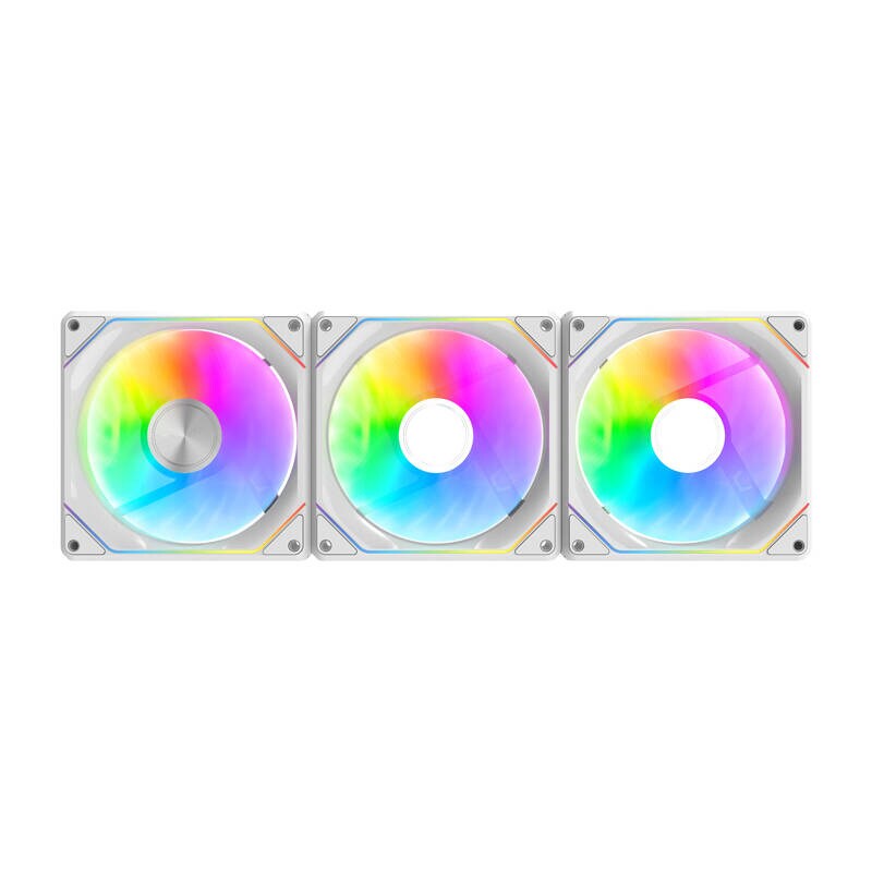 Darkflash Gauss G24 3-in-1 computer fans (white) - Chassi fläkt - 120mm - Vit - 33 dBA, bild 3