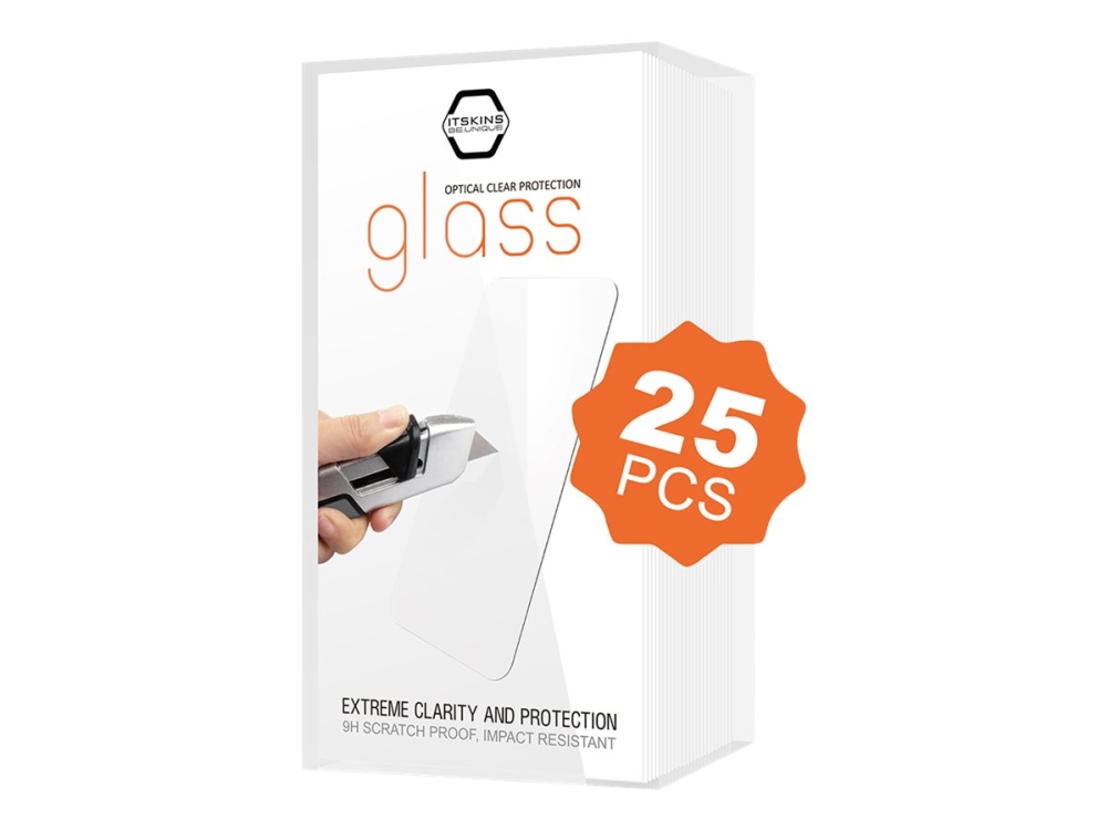 ITSKINS - Skärmskydd för mobiltelefon - glas - transparent (paket om 25) - för Apple iPhone 6 Plus, 6s Plus