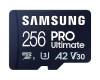 Micro Secure Digital SDXC 256 GB Samsung PRO Ultimate, 200/130 MB/sek, Class 10, UHS-I V30, U3, A2