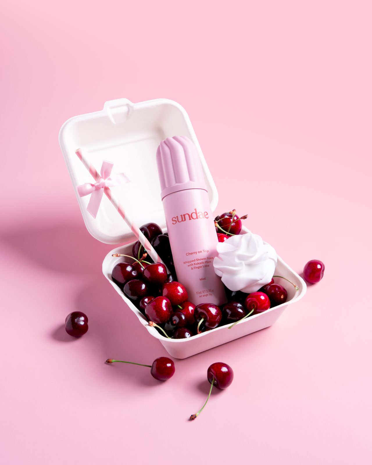 Sundae MINI Cherry On Top Whipped Shower Foam 97 ml, bild 2