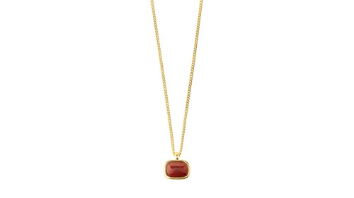 PILGRIM - NOW Necklace - Gold-Plated/Red - 90 cm, bild 3