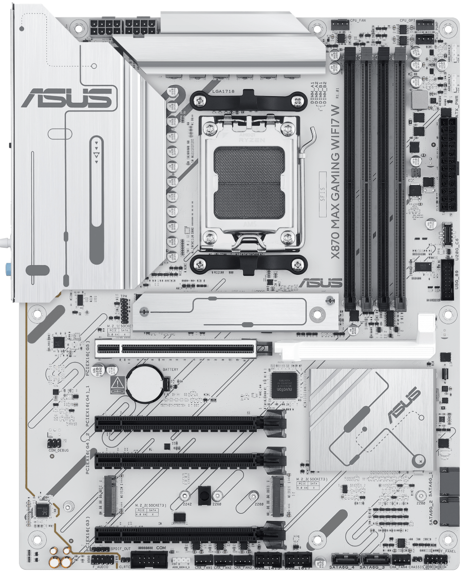ASUS X870 Max Gaming WIFI 7 White, bild 5