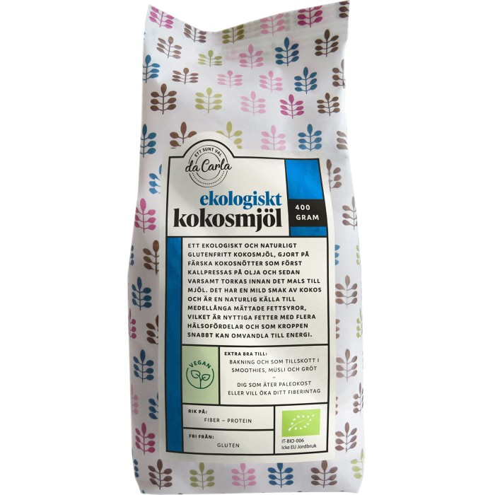 Da Carla Kokosmjöl 400 g