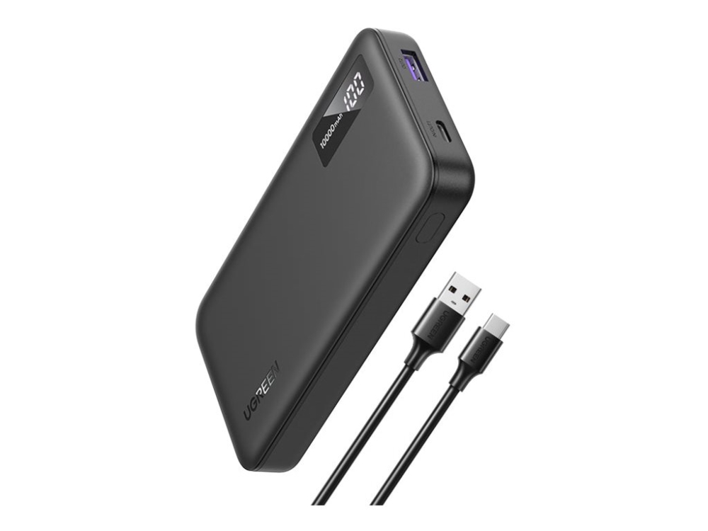 UGREEN Two-Way Snabbladdning Powerbank 10000 mAh - Svart