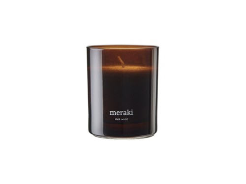 Meraki Dark Wood Scented Candle Medium, bild 5