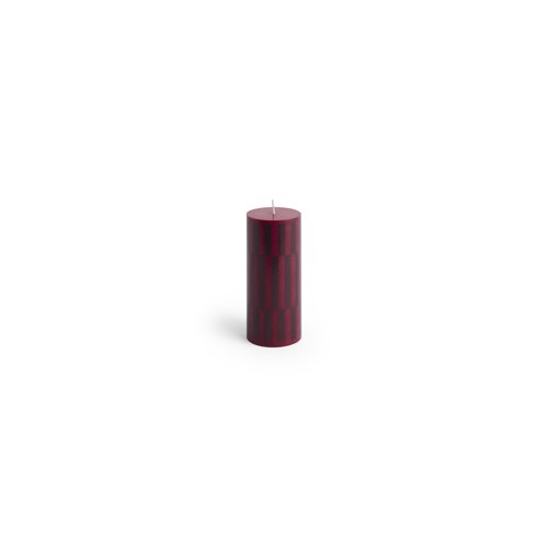 HAY - Column Ljus Liten H15 cm - Vinröd & Bordeaux