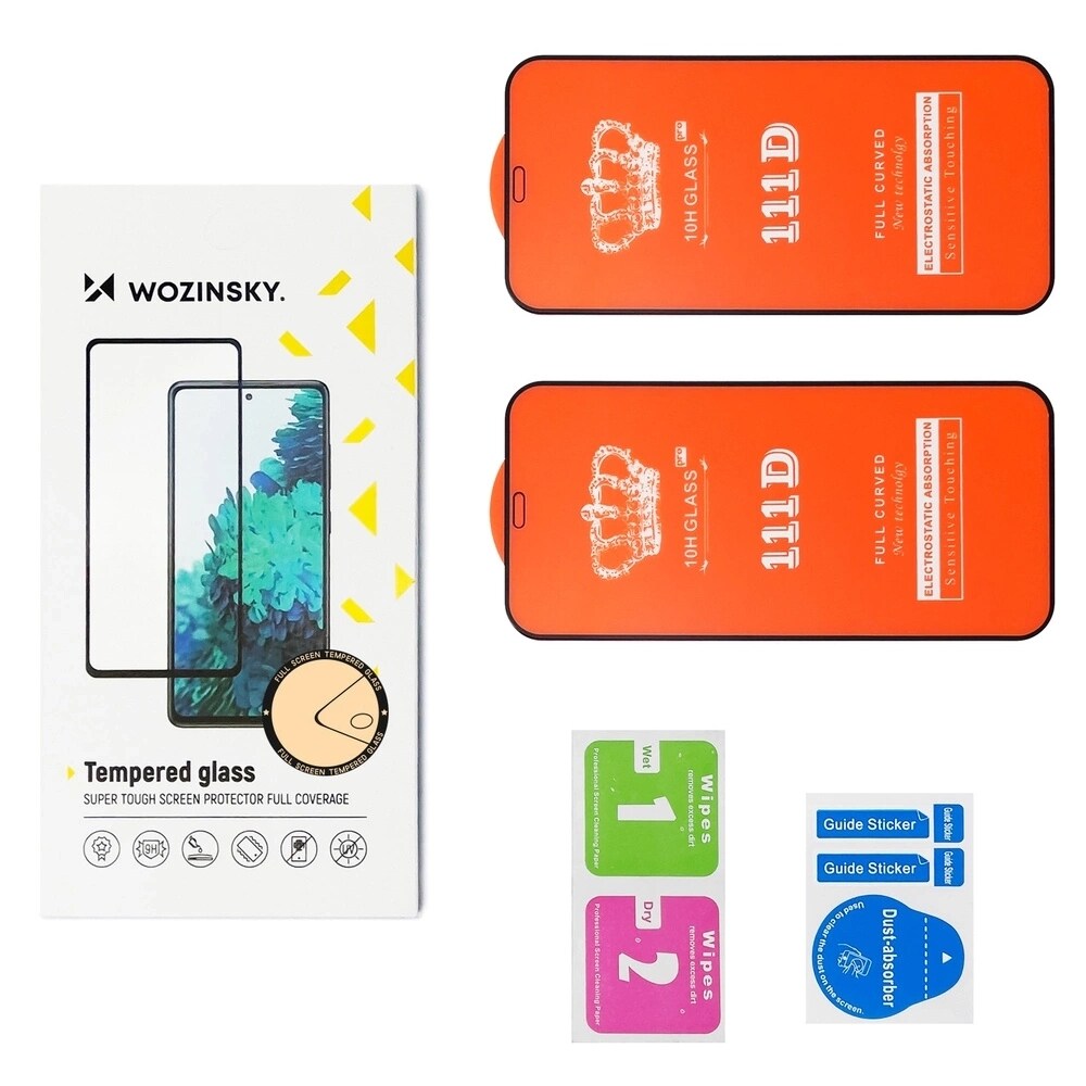 Wozinsky Full Glue härdat glas för Xiaomi POCO M7, 2-pack, bild 2