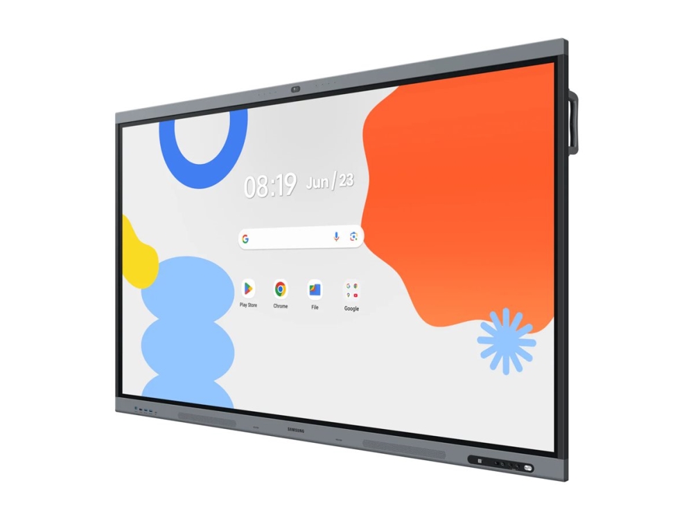 75" Samsung Interactive Display WAFX-P, IPS 4K/3840x2160, 2xHDMI, LAN/WiFi/USB-C 65W, Android, 12/7-drift, högtalare, IR Touch