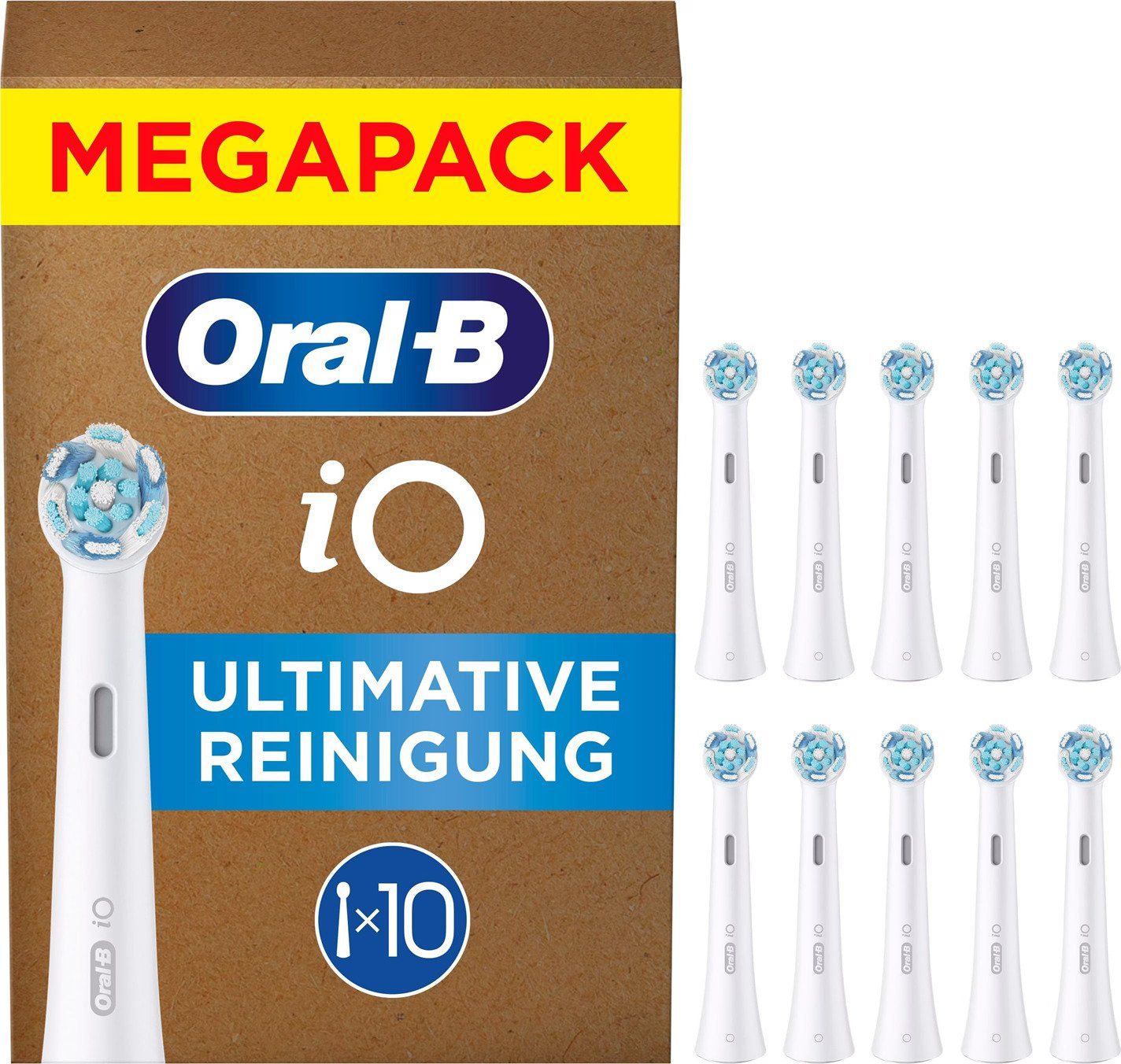Oral-B iO Series Ultimate Clean Tandborsthuvuden - Vit - 10-pack