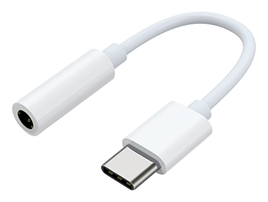 Mobeen by Samsung USB-C till 3.5 mm ljudadapter – Vit