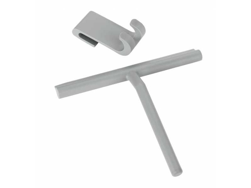 WENKO 22701100, Badskrapa med blad, Grå, Silikon, Silikon, 210 mm, 40 mm