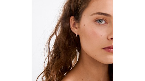PILGRIM - SANNE Mini Hoop Earrings - Silver-Plated - 13 mm, bild 3